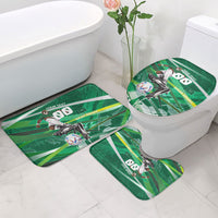 Personalized Saudi Arabia Football Bathroom Set Green Falcon National Pride Mascot
