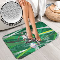 Personalized Saudi Arabia Football Bathroom Set Green Falcon National Pride Mascot