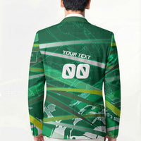 Personalized Saudi Arabia Football Blazer Green Falcon National Pride Mascot
