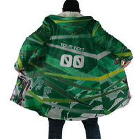 Personalized Saudi Arabia Football Cloak Green Falcon National Pride Mascot