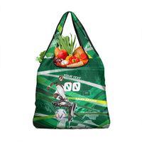 Personalized Saudi Arabia Football Grocery Bag Green Falcon National Pride Mascot