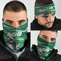 Personalized Saudi Arabia Football Neck Gaiter Green Falcon National Pride Mascot