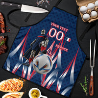 Personalized France Football Knight Apron Medieval Knight Soccer Concept With Eiffel Tower