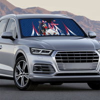 Personalized France Football Knight Auto Sun Shade Medieval Knight Soccer Concept With Eiffel Tower