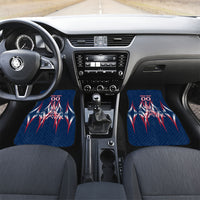 Personalized France Football Knight Car Mats Medieval Knight Soccer Concept With Eiffel Tower