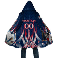 Personalized France Football Knight Cloak Medieval Knight Soccer Concept With Eiffel Tower