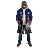 Personalized France Football Knight Cloak Medieval Knight Soccer Concept With Eiffel Tower
