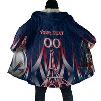 Personalized France Football Knight Cloak Medieval Knight Soccer Concept With Eiffel Tower
