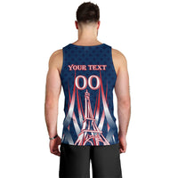 Personalized France Football Knight Men Tank Top Medieval Knight Soccer Concept With Eiffel Tower