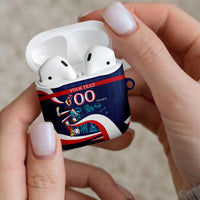 Personalized France Gallic Rooster Football AirPods Case Rooster Mascot French Culture Doodle