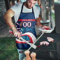 Personalized France Gallic Rooster Football Apron Rooster Mascot French Culture Doodle