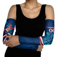 Personalized France Gallic Rooster Football Arm Sleeves Rooster Mascot French Culture Doodle