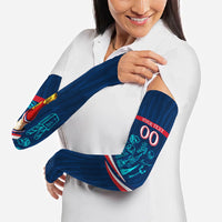 Personalized France Gallic Rooster Football Arm Sleeves Rooster Mascot French Culture Doodle
