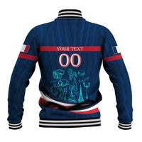 Personalized France Gallic Rooster Football Baseball Jacket Rooster Mascot French Culture Doodle