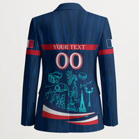 Personalized France Gallic Rooster Football Blazer Rooster Mascot French Culture Doodle