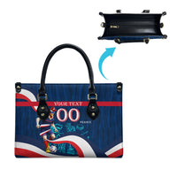 Personalized France Gallic Rooster Football Leather Bag Rooster Mascot French Culture Doodle
