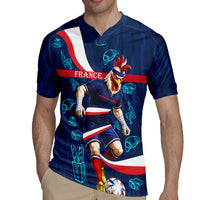 Personalized France Gallic Rooster Football Rugby Jersey Rooster Mascot French Culture Doodle