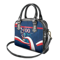 Personalized France Gallic Rooster Football Shoulder Handbag Rooster Mascot French Culture Doodle
