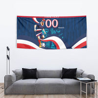 Personalized France Gallic Rooster Football Tapestry Rooster Mascot French Culture Doodle
