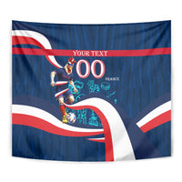 Personalized France Gallic Rooster Football Tapestry Rooster Mascot French Culture Doodle