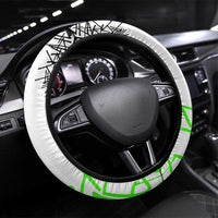 Street Style Graffiti Steering Wheel Cover with Smoking Monkey and Neon Green - Wonder Print Shop