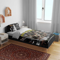 Boombox Breakdancer Bedding Set with Grafiti Art and Grunge Street Hip Hop Style - Wonder Print Shop