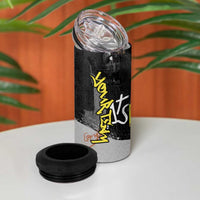 Boombox Breakdancer 4 in 1 Can Cooler Tumbler with Grafiti Art and Grunge Street Hip Hop Style - Wonder Print Shop