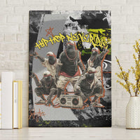 Boombox Breakdancer Canvas Wall Art with Grafiti Art and Grunge Street Hip Hop Style - Wonder Print Shop