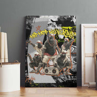 Boombox Breakdancer Canvas Wall Art with Grafiti Art and Grunge Street Hip Hop Style - Wonder Print Shop