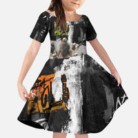 Boombox Breakdancer Family Matching Puletasi and Hawaiian Shirt with Grafiti Art and Grunge Street Hip Hop Style - Wonder Print Shop