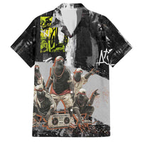 Boombox Breakdancer Family Matching Summer Maxi Dress and Hawaiian Shirt with Grafiti Art and Grunge Street Hip Hop Style - Wonder Print Shop