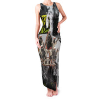 Boombox Breakdancer Family Matching Tank Maxi Dress and Hawaiian Shirt with Grafiti Art and Grunge Street Hip Hop Style - Wonder Print Shop