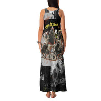 Boombox Breakdancer Family Matching Tank Maxi Dress and Hawaiian Shirt with Grafiti Art and Grunge Street Hip Hop Style - Wonder Print Shop