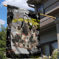 Boombox Breakdancer Garden Flag with Grafiti Art and Grunge Street Hip Hop Style - Wonder Print Shop