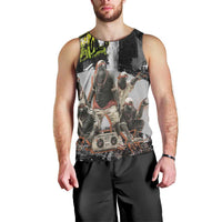 Boombox Breakdancer Men Tank Top with Grafiti Art and Grunge Street Hip Hop Style - Wonder Print Shop