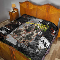 Boombox Breakdancer Quilt with Grafiti Art and Grunge Street Hip Hop Style - Wonder Print Shop