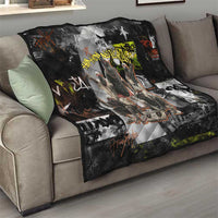 Boombox Breakdancer Quilt with Grafiti Art and Grunge Street Hip Hop Style - Wonder Print Shop