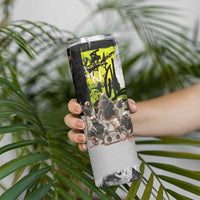 Boombox Breakdancer Skinny Tumbler with Grafiti Art and Grunge Street Hip Hop Style - Wonder Print Shop
