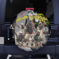 Boombox Breakdancer Spare Tire Cover with Grafiti Art and Grunge Street Hip Hop Style - Wonder Print Shop