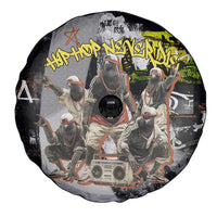 Boombox Breakdancer Spare Tire Cover with Grafiti Art and Grunge Street Hip Hop Style - Wonder Print Shop