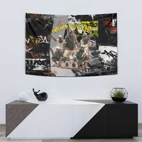 Boombox Breakdancer Tapestry with Grafiti Art and Grunge Street Hip Hop Style - Wonder Print Shop
