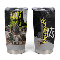 Boombox Breakdancer Tumbler Cup with Grafiti Art and Grunge Street Hip Hop Style - Wonder Print Shop