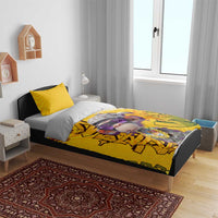 Graffiti Monkey Bedding Set with Hip Hop Sunglasses and Gold Chain Design - Wonder Print Shop