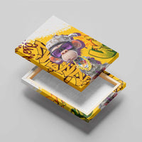 Graffiti Monkey Canvas Wall Art with Hip Hop Sunglasses and Gold Chain Design - Wonder Print Shop