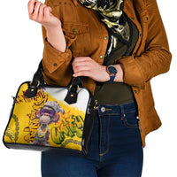 Graffiti Monkey Shoulder Handbag with Hip Hop Sunglasses and Gold Chain Design - Wonder Print Shop