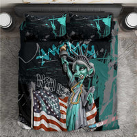 Street Art Liberty Bedding Set with Graffiti Print and Cartoon Statue of Liberty - Wonder Print Shop