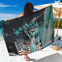 Street Art Liberty Sarong with Graffiti Print and Cartoon Statue of Liberty - Wonder Print Shop