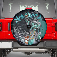 Street Art Liberty Spare Tire Cover with Graffiti Print and Cartoon Statue of Liberty - Wonder Print Shop