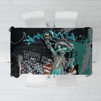 Street Art Liberty Tablecloth with Graffiti Print and Cartoon Statue of Liberty - Wonder Print Shop