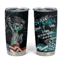 Street Art Liberty Tumbler Cup with Graffiti Print and Cartoon Statue of Liberty - Wonder Print Shop